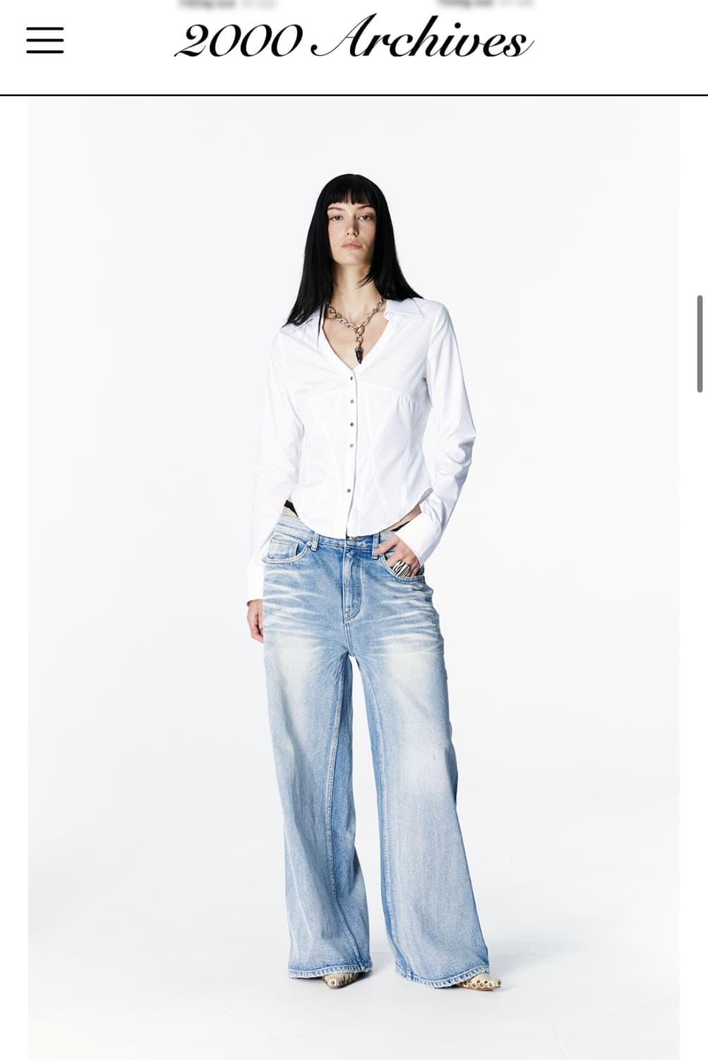2000아카이브 SNYDER WIDE DENIM 사이즈 02 상품이미지4