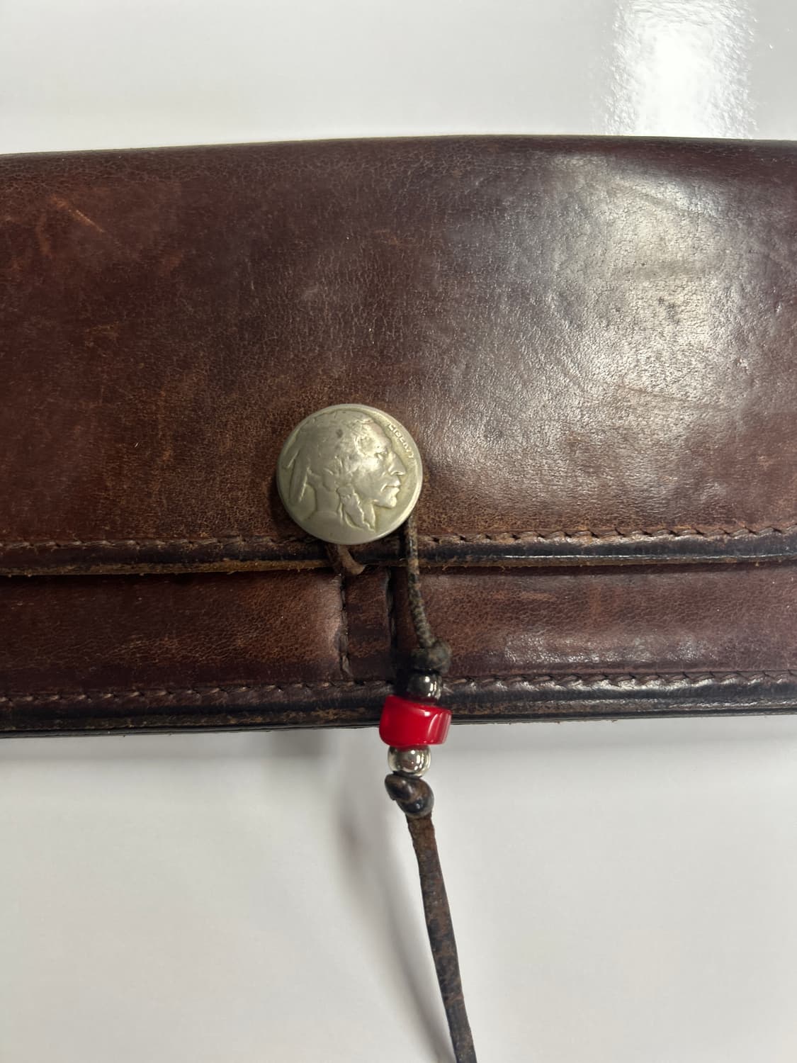 GOROS 고로스 새들레더 콘초 브라운 장지갑 상품이미지2