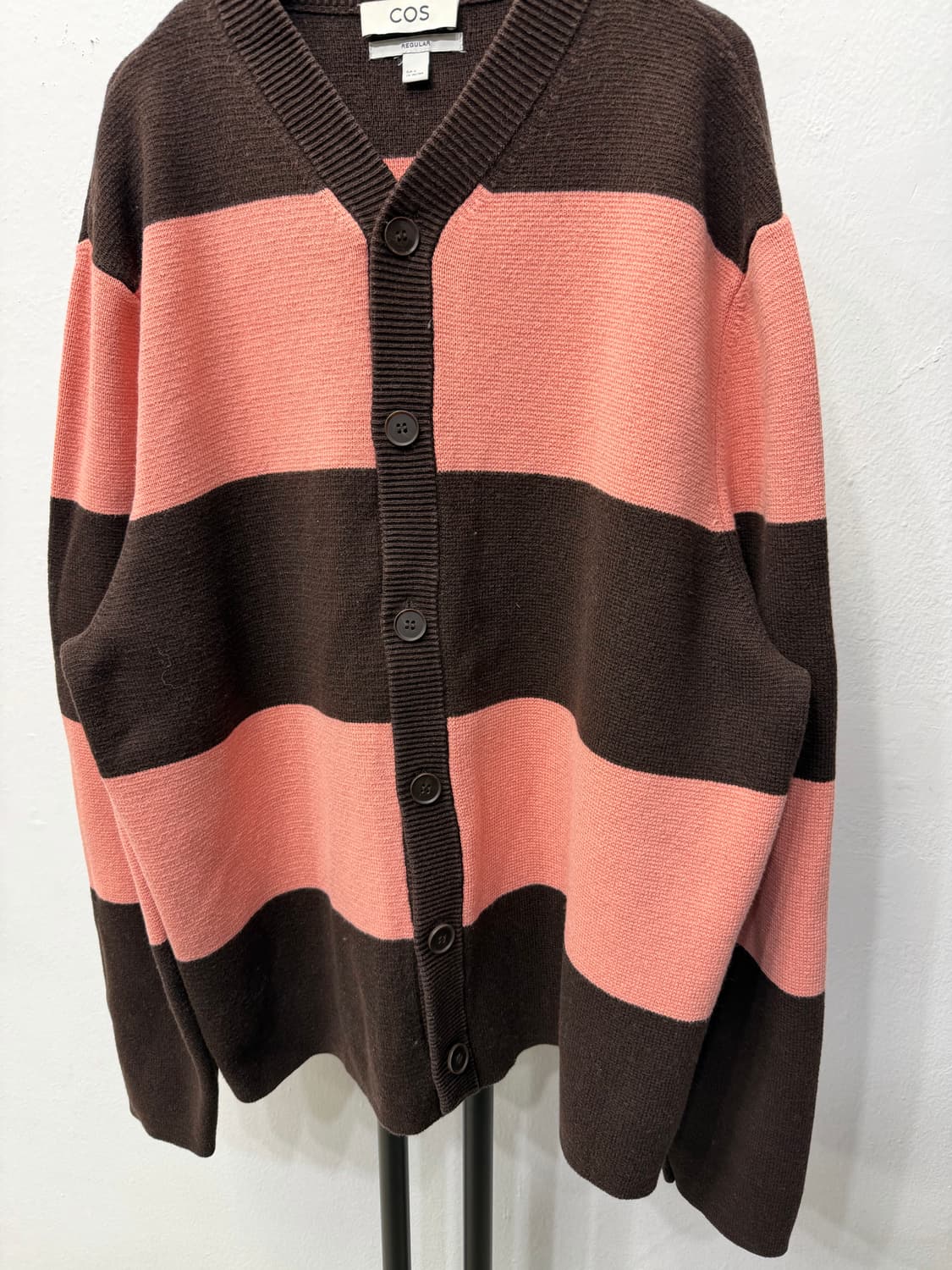 정품) COS 코스 남성 스트라이프 가디건 XL 상품이미지3