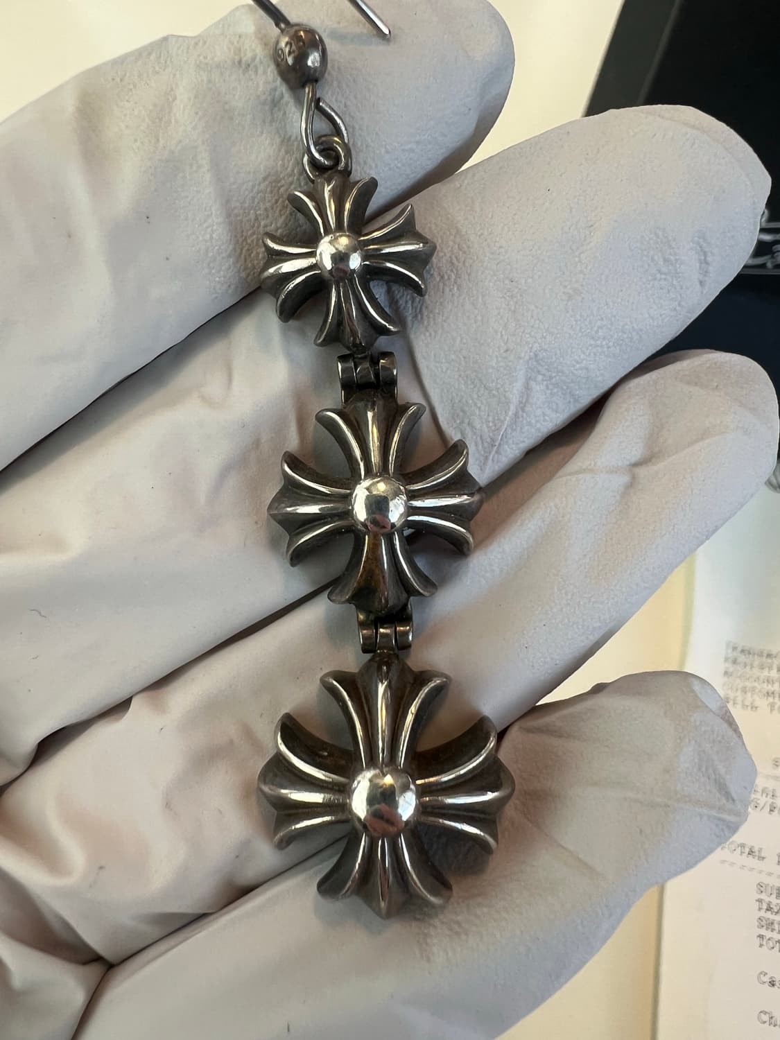 크롬하츠 3 CH PLUS 드롭 이어링 상품이미지3