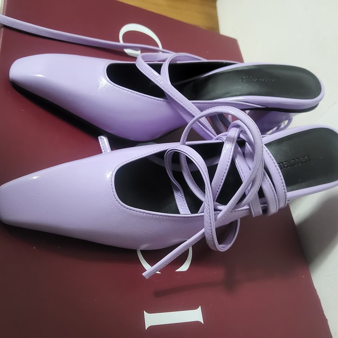 새상품 드레곤블루스 스트랩 뮬 슬링백 스틸레토 37.5 245 상품이미지2