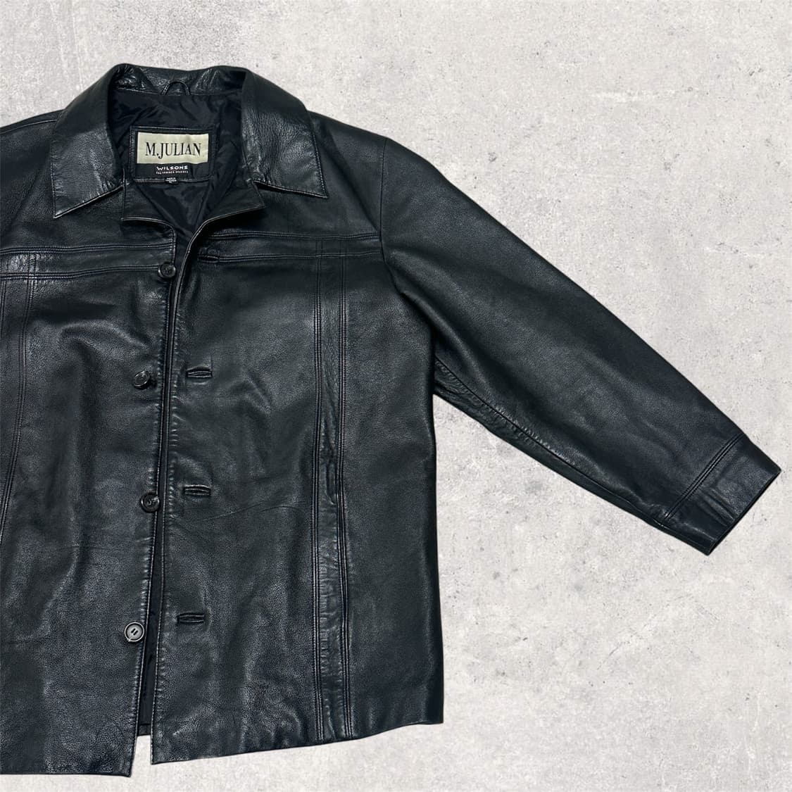 윌슨 리얼 레더 카코트 줄리안 BLACK L 상품이미지2