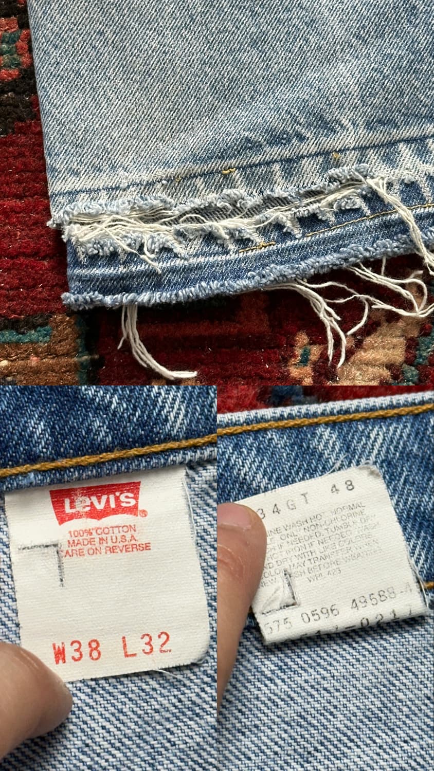 90's USA Made 빈티지 리바이스 517 오렌지탭 부츠컷 상품이미지9