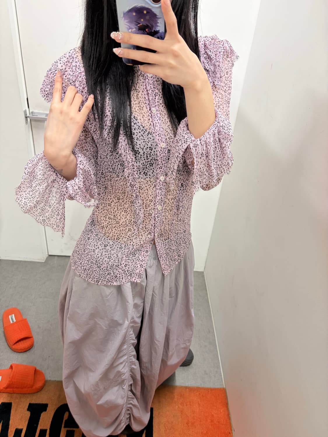 쟈딕앤볼테르 시스루 블라우스 상품이미지5