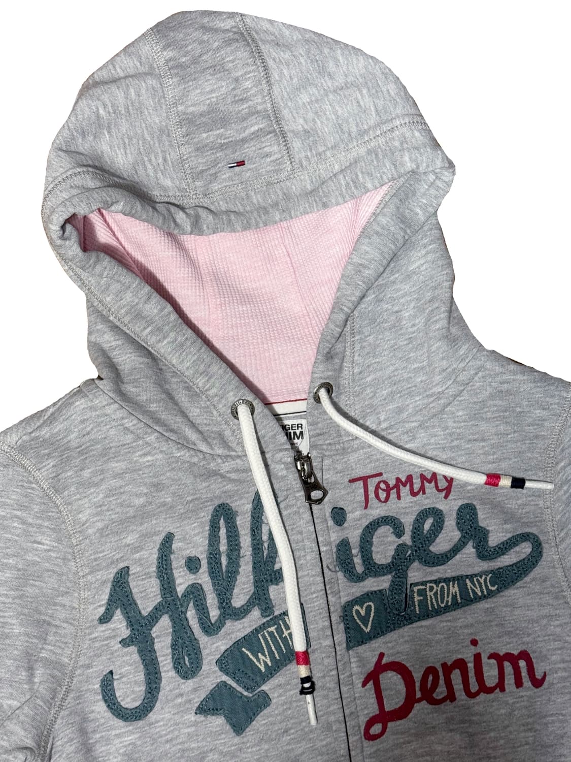 타미힐피거 그레이핑크 하트 후드집업 상품이미지2