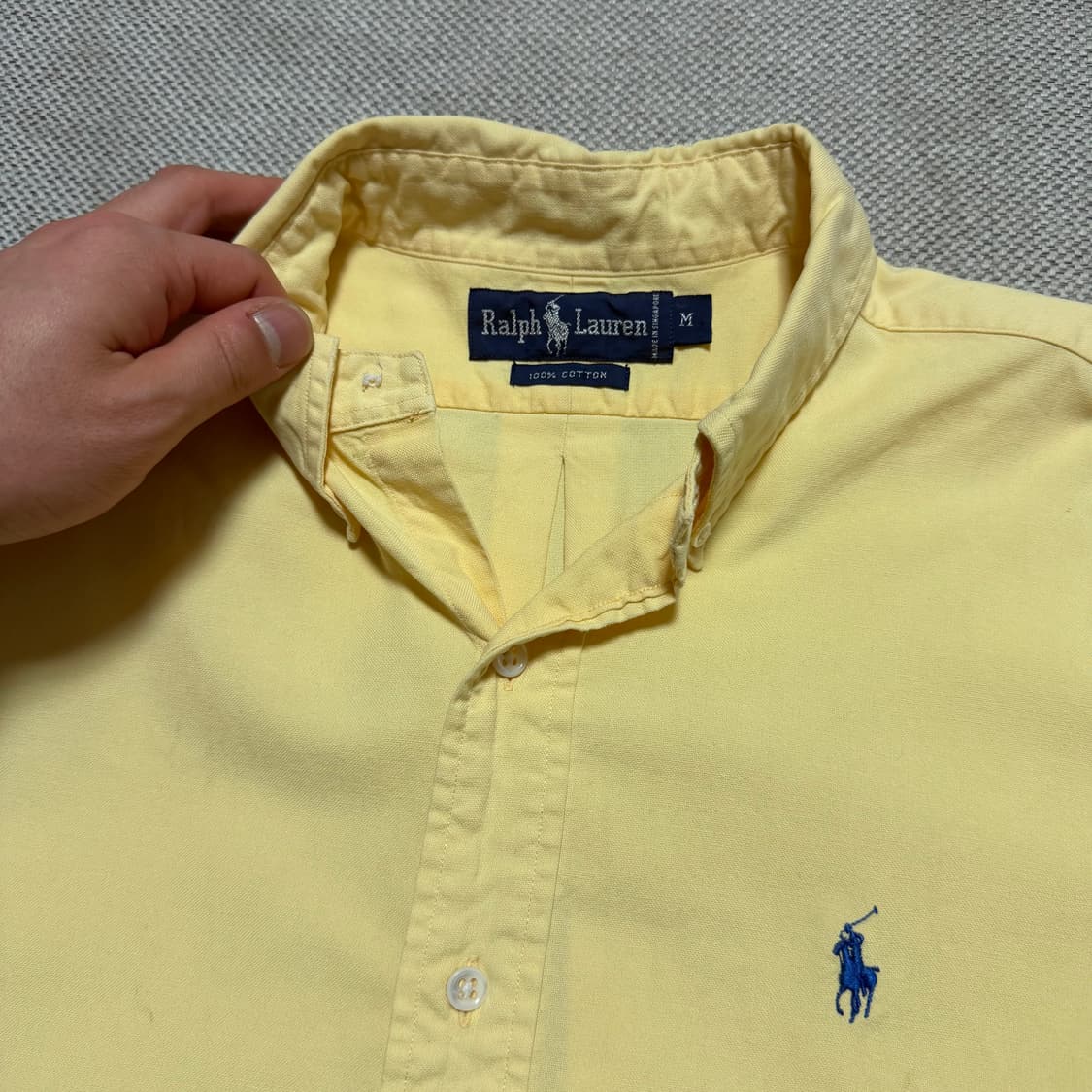 폴로 랄프로렌 옐로우 코튼 셔츠 상품이미지2