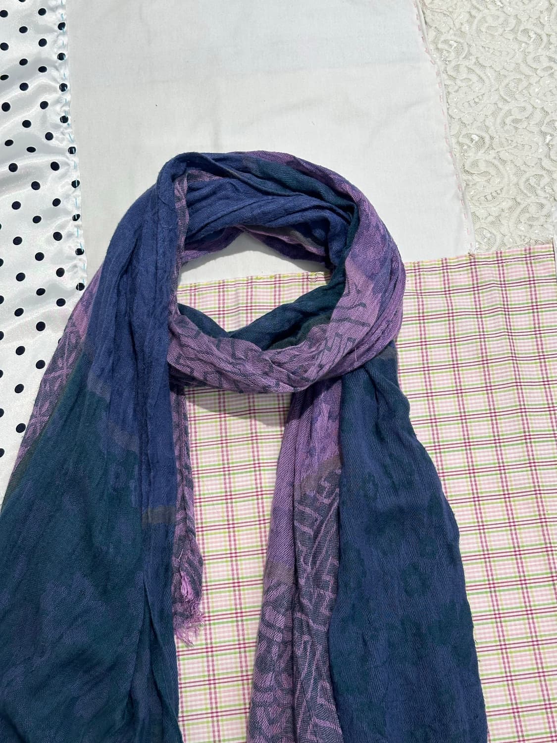 퍼플 에스닉 스카프 상품이미지6