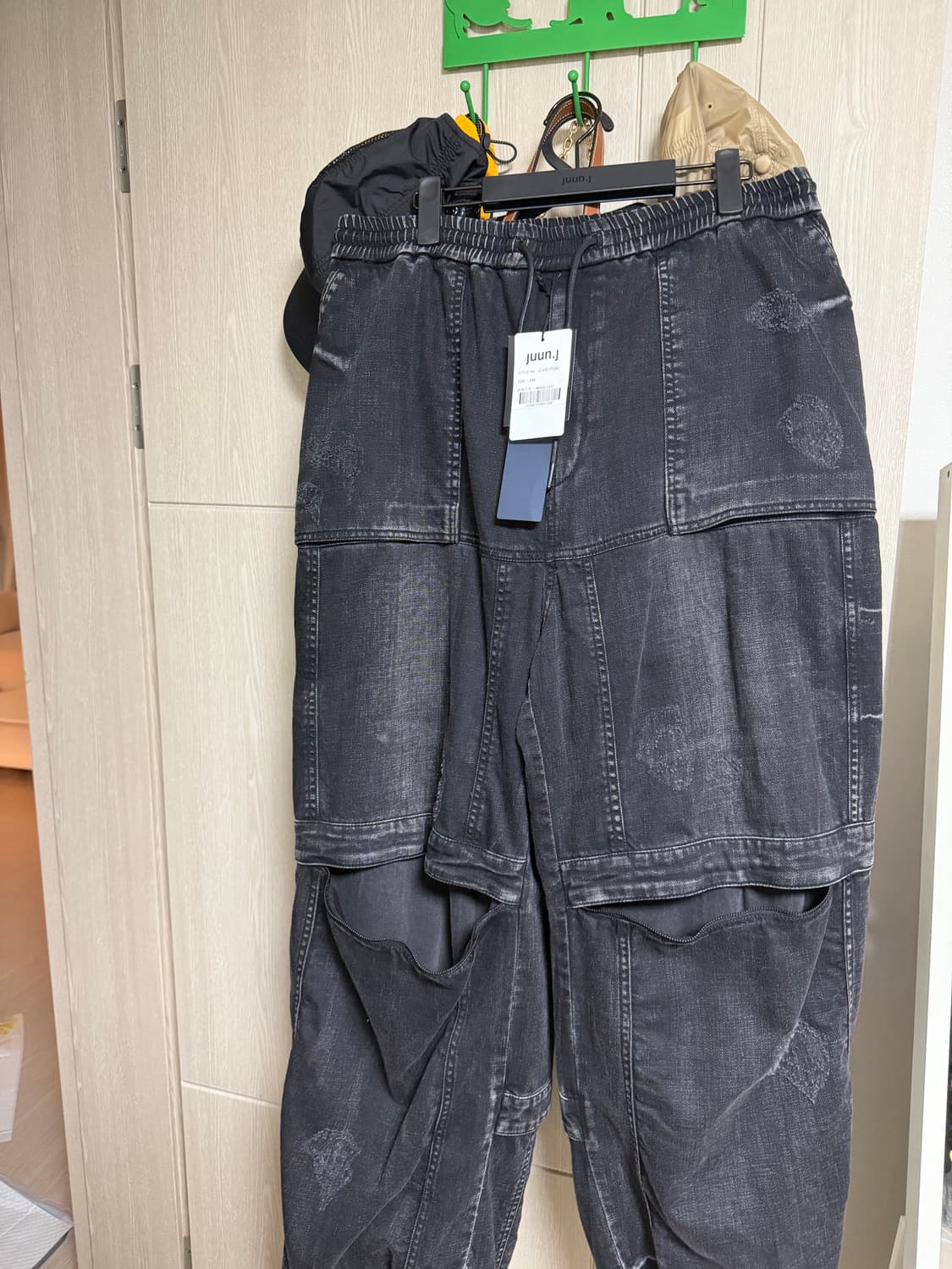 준지 데님 퍼커링 팬츠 새상품 48 판매합니다 상품이미지8