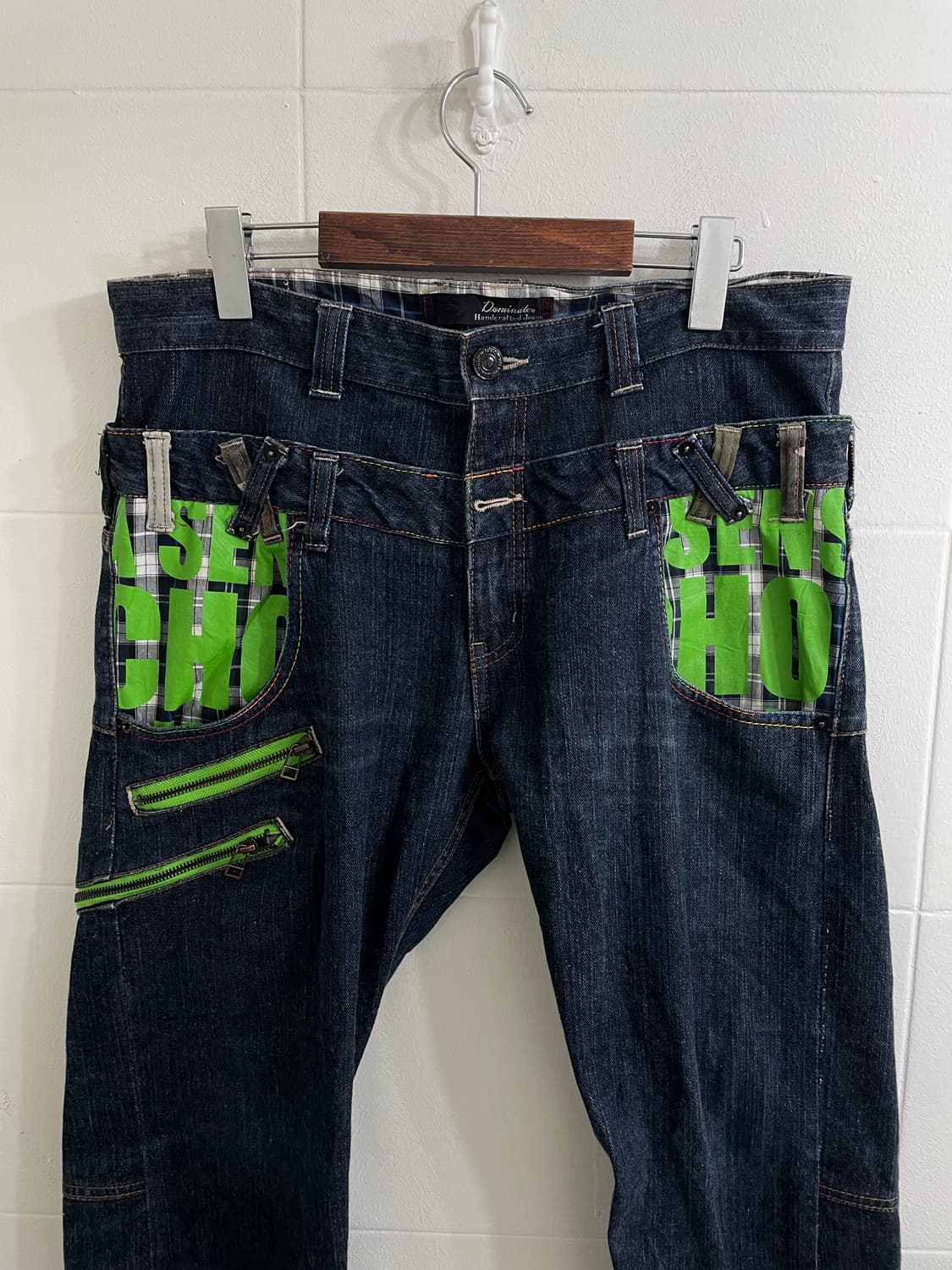 도미네이트 핸드크래프트 더블 웨이스트 코르티스깔 스트릿 데님 진 상품이미지5