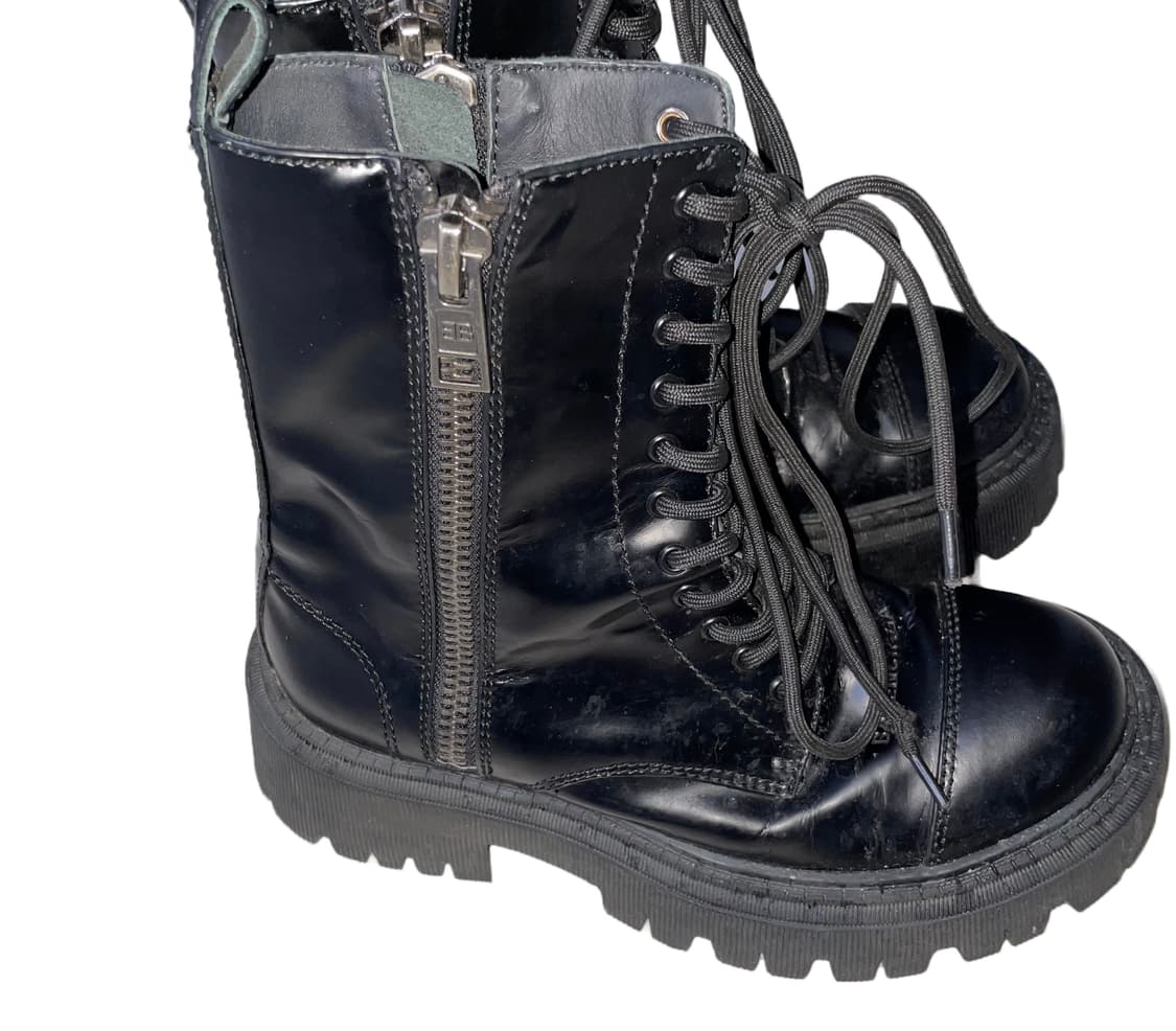 발렌시아가 balenciaga 블랙 레더 워커 부츠 상품이미지3