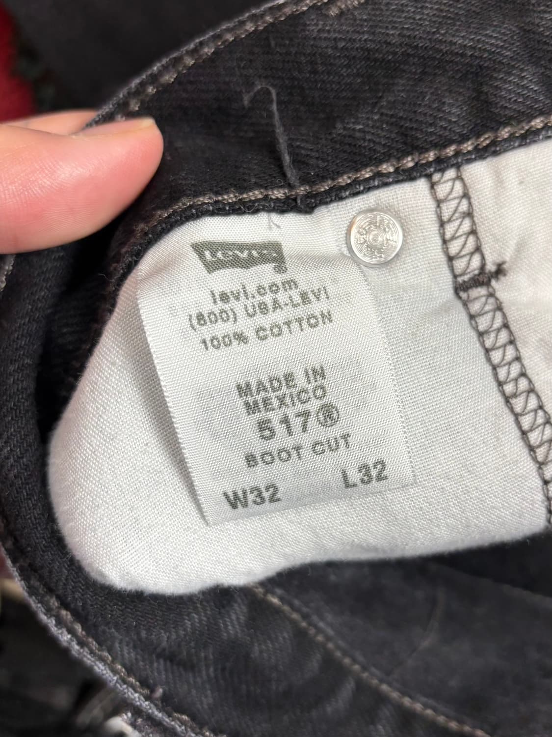 00's 빈티지 리바이스 517 블랙 플레어진 상품이미지9