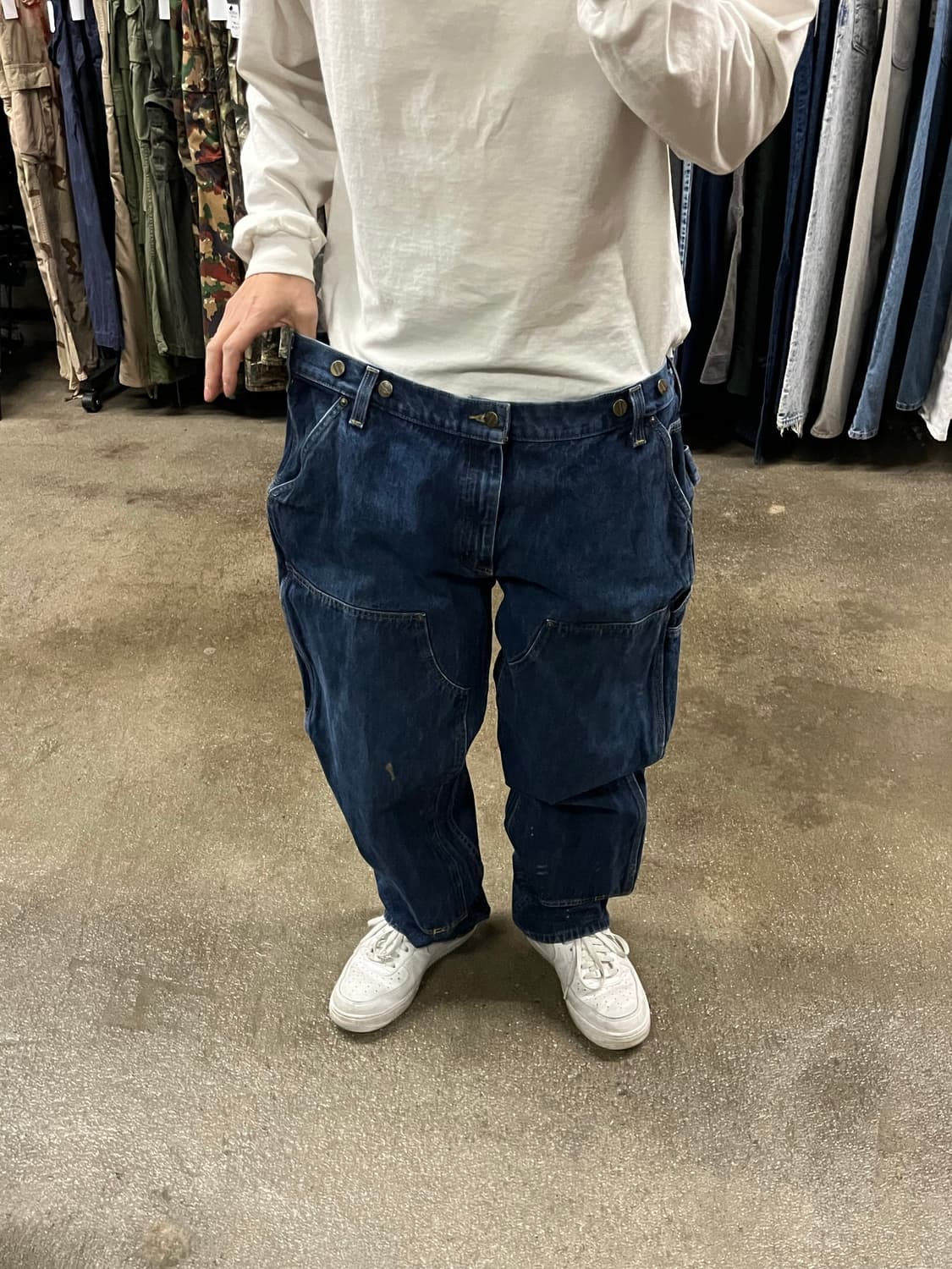 Carhartt 데님 더블니 워크 팬츠 (40) 상품이미지5