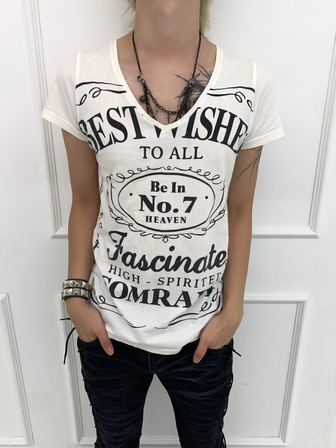 Azul by moussy rock mood v-neck t  상품이미지1