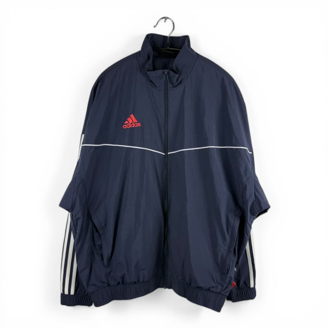 (무료배송)XL) 아디다스 올드스쿨 풋볼 트랙 우븐 자켓 네이비 상품이미지1