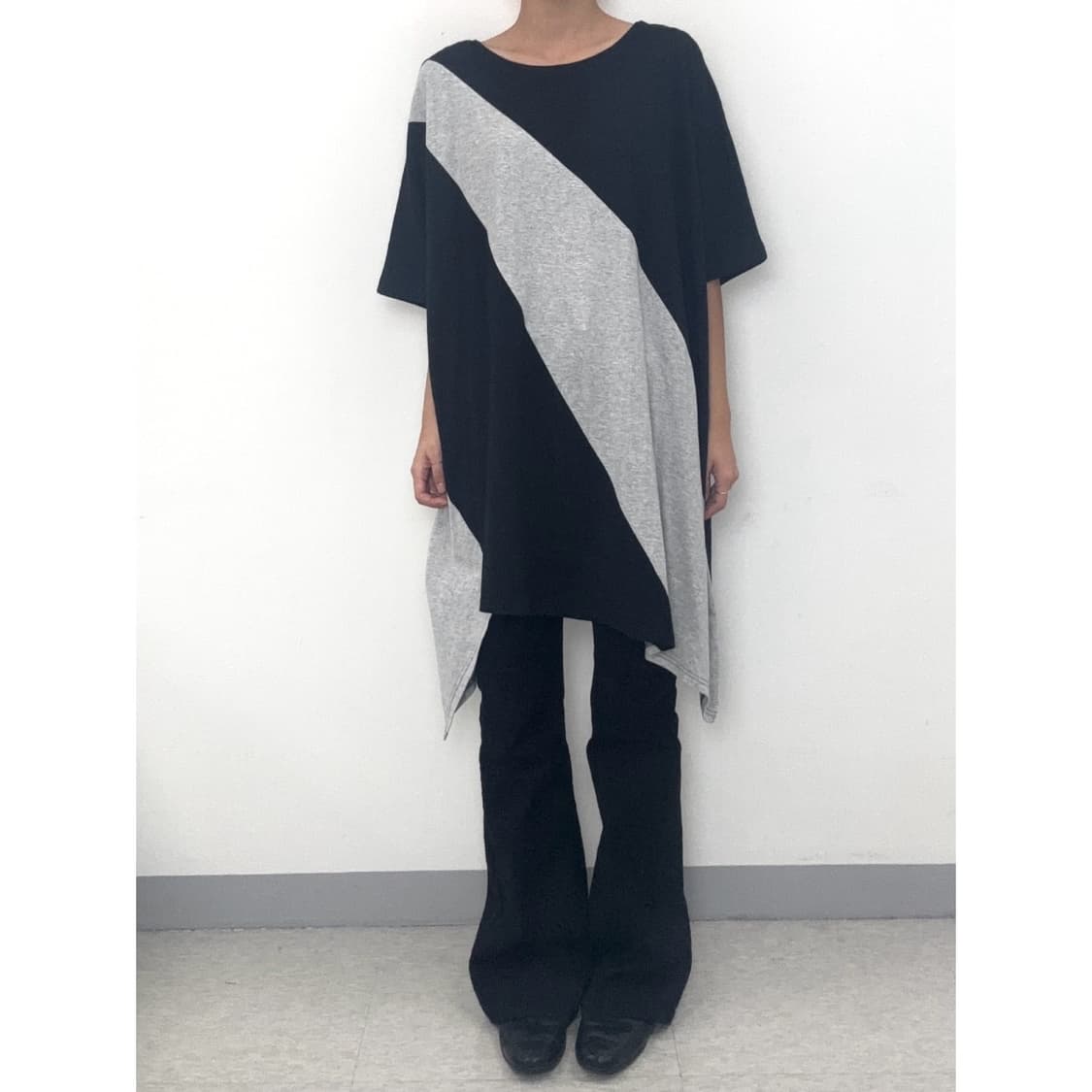 빈티지 레이어드 이너 반팔 원피스 상품이미지1