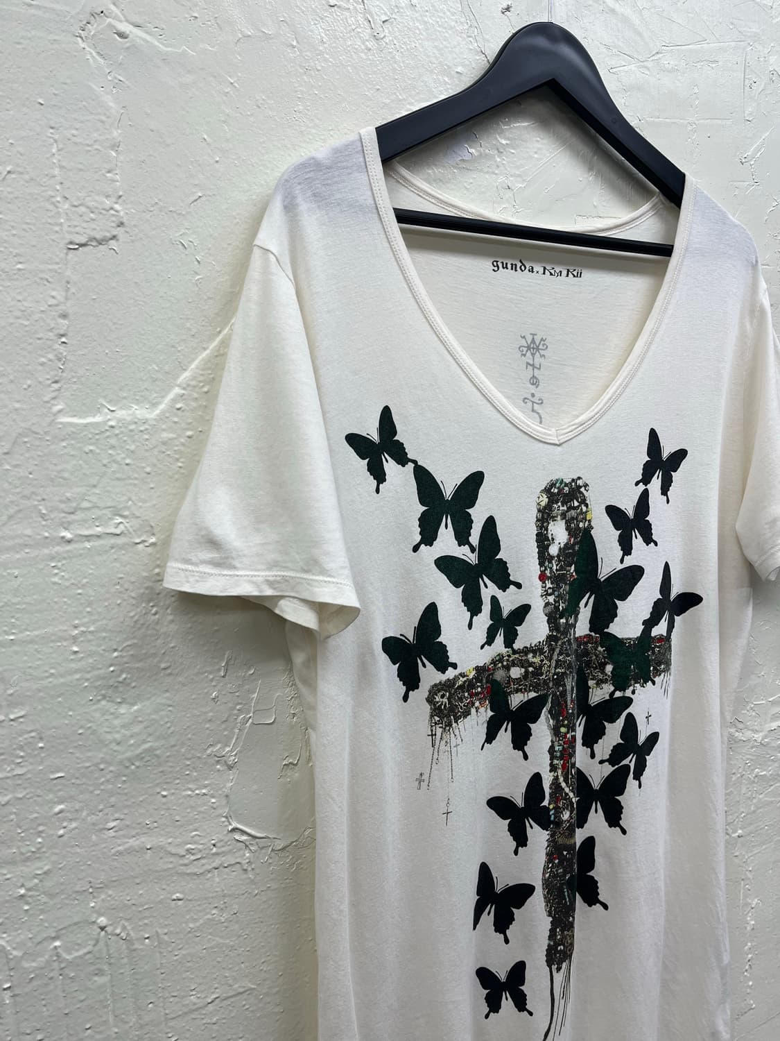 Kmrii x gunda 00s archive cross t shirts 상품이미지4