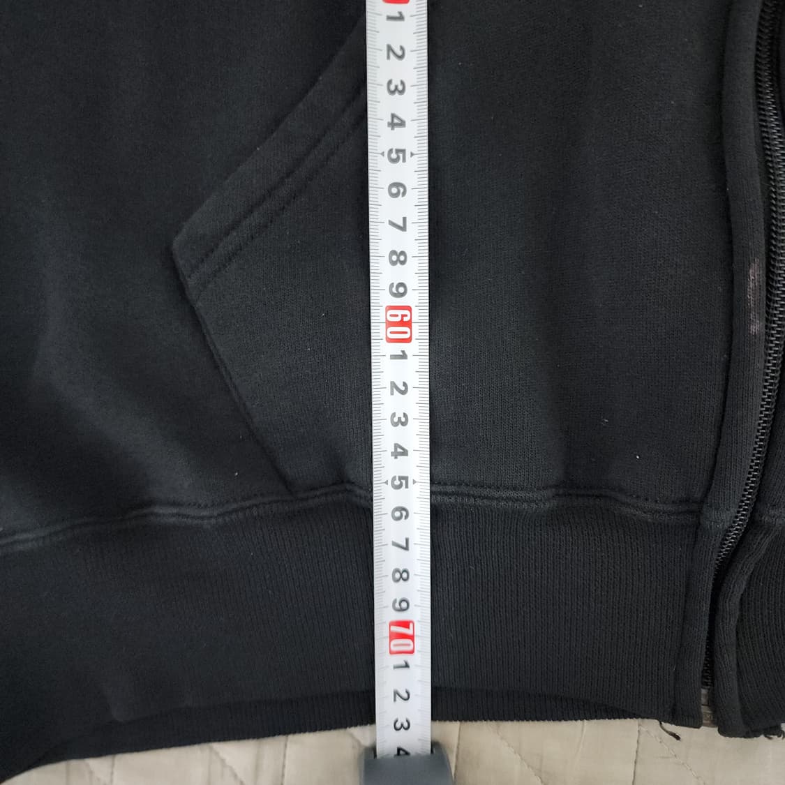 [XL] 90s 러셀 애슬레틱 빈티지 후드집업 블랙 ver. 블리칭 상품이미지7