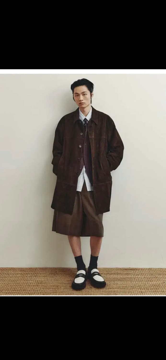 [M] 유스 스웨이드 카코트 다크 브라운 상품이미지1