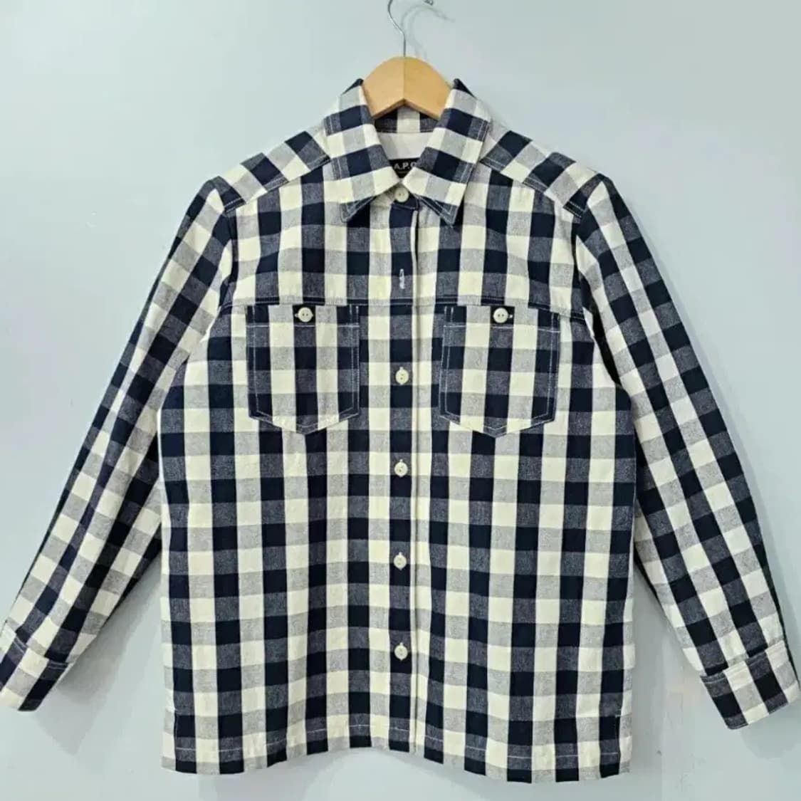 A.P.C. 아페쎄 깅엄 체크 lsla 셔츠 자켓 ~55 상품이미지7
