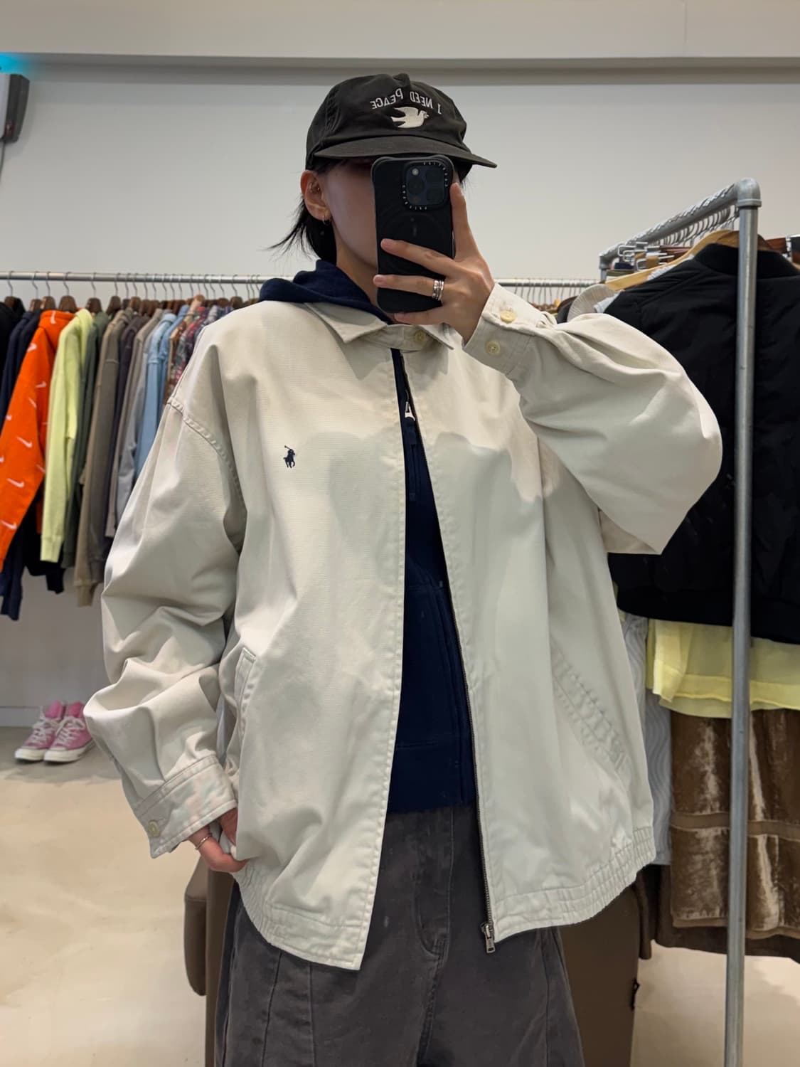 폴로 랄프로렌 스윙탑 자켓 아이보리  상품이미지5