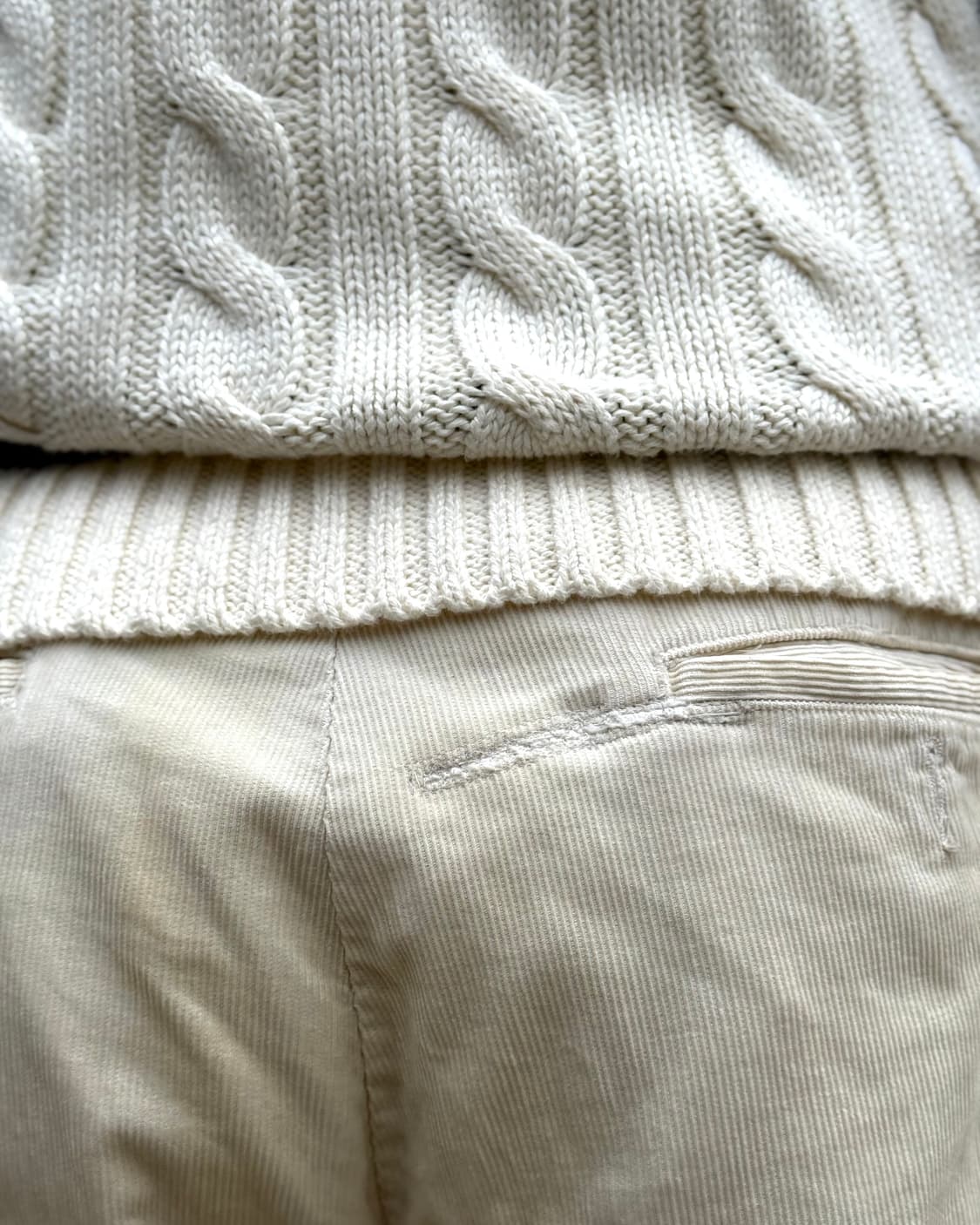 90‘s 폴로 랄프로렌 투턱 코듀로이 키팅 팬츠 36 상품이미지10