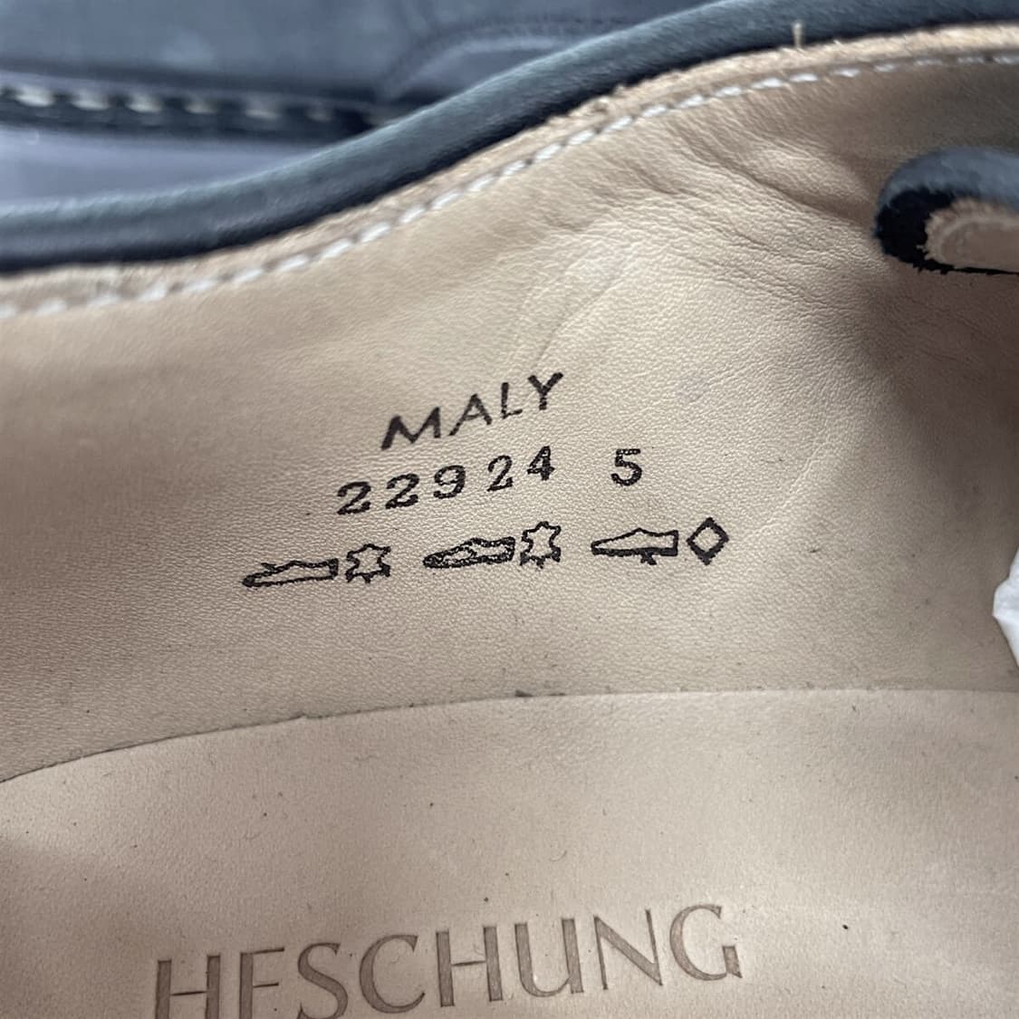 꼼데가르송 x HESCHUNG 스웨이드 더비슈즈 240 상품이미지5