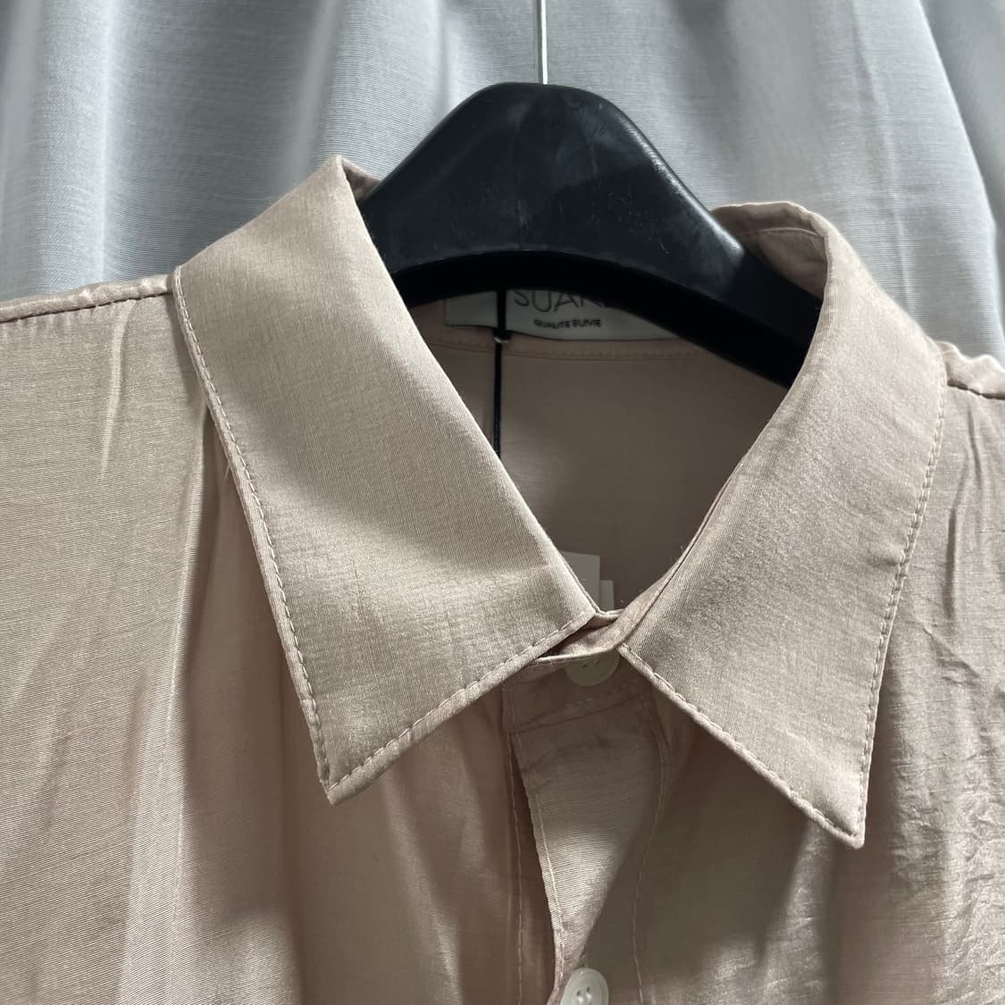 수아레/ 체스트 포켓 실켓 셔츠/ L 상품이미지3