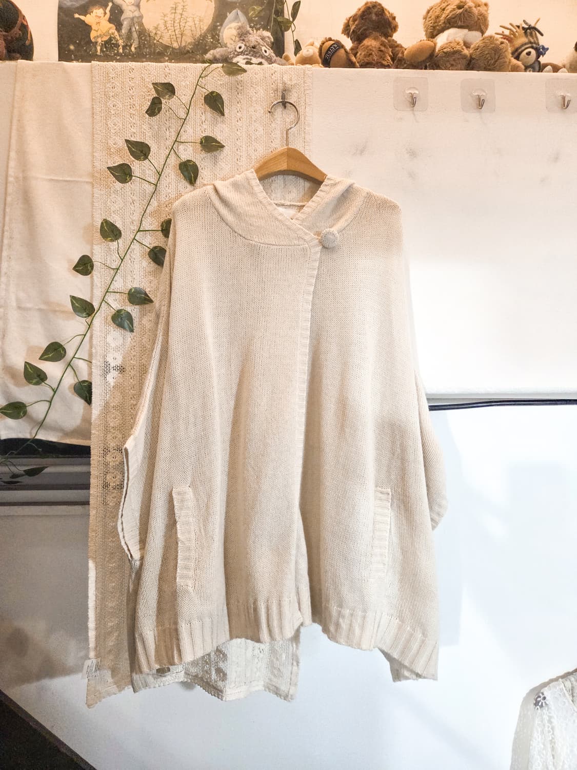 퓨어 모리 후드 케이프 가디건 상품이미지1