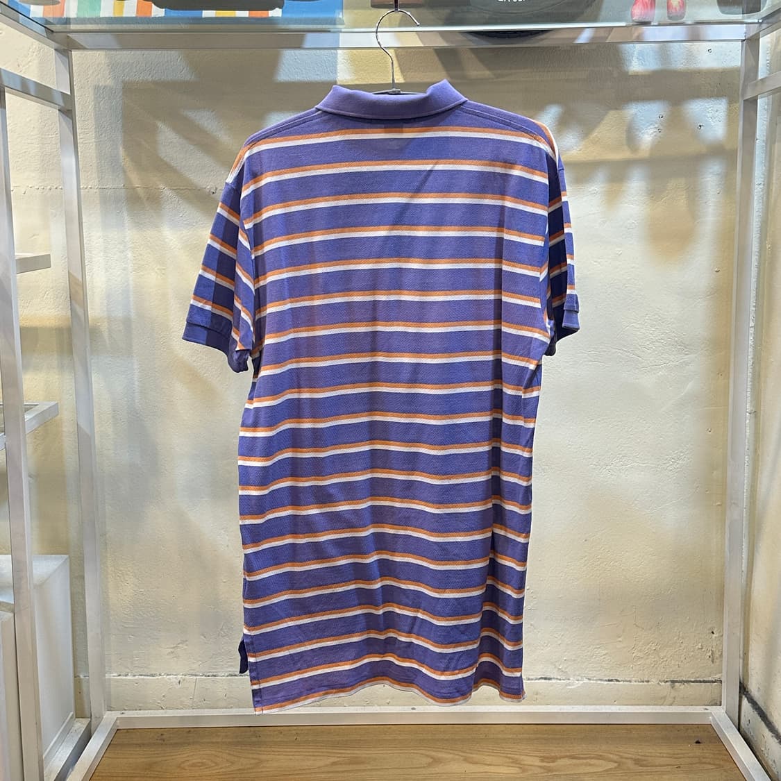 폴로 랄프로렌 스트라이프 반팔 pk 티셔츠 M 상품이미지5