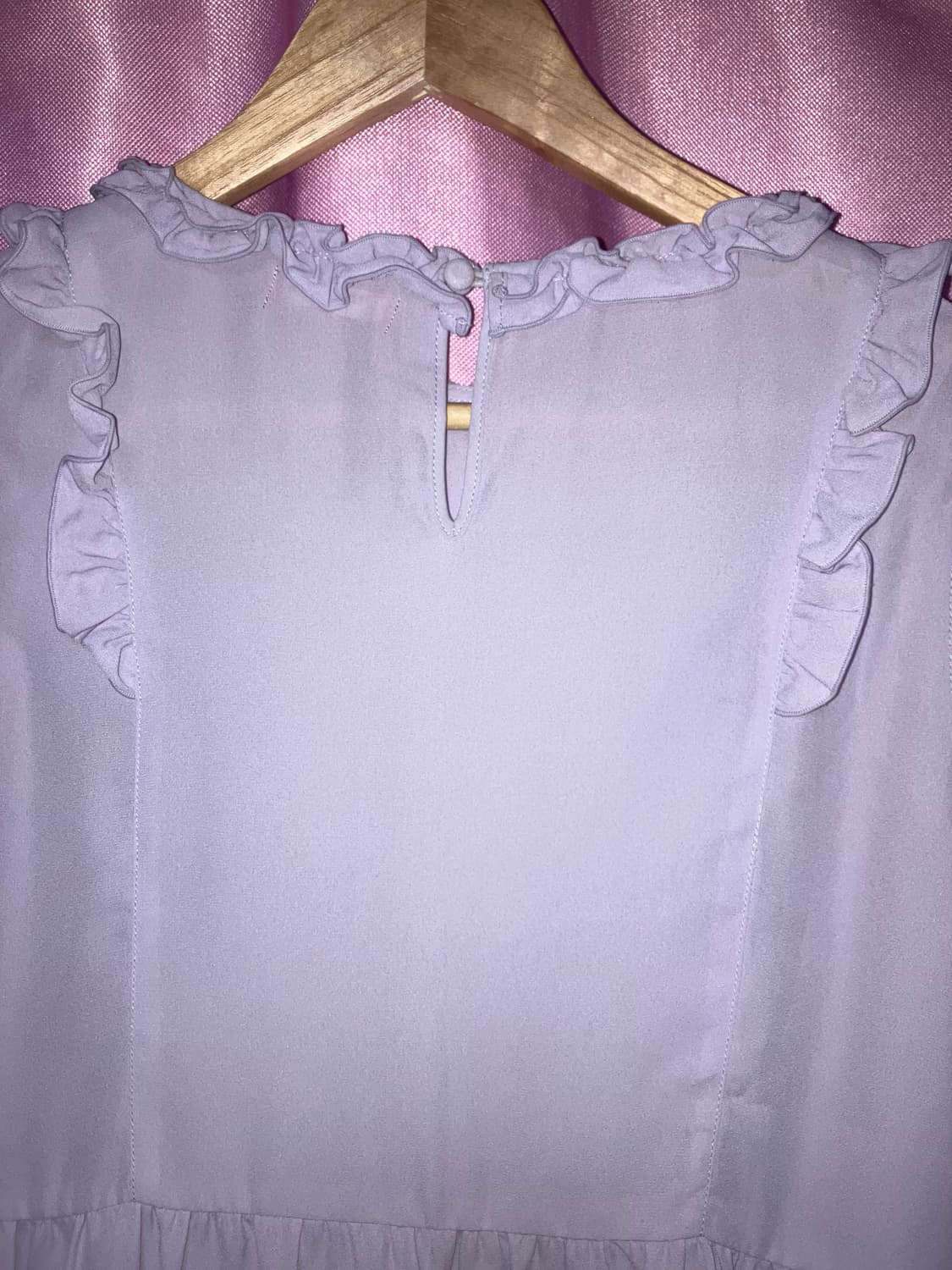 어쏘뮤직 연보라 프릴 블라우스 상품이미지4