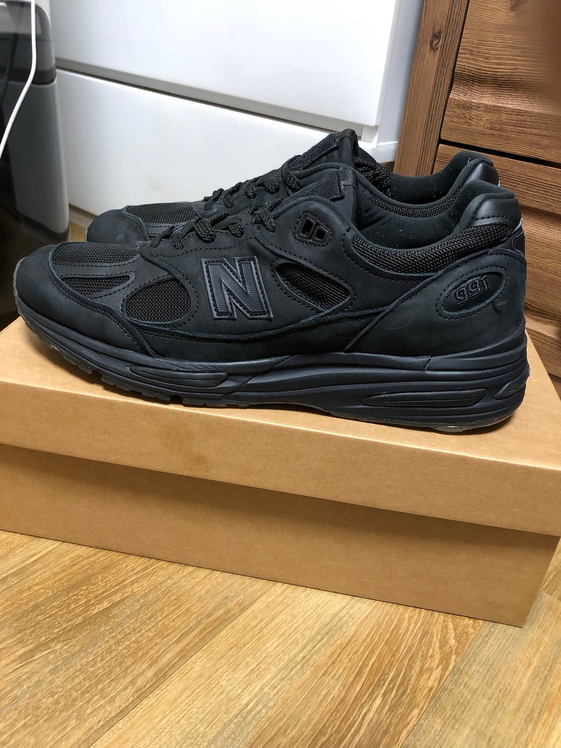 (280) 뉴발란스 스톤아일랜드 991 v2 블랙 상품이미지1