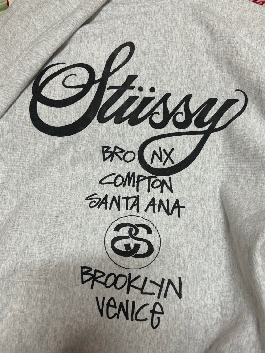 스투시 월드투어 후드 애쉬 헤더 2024,2025 상품이미지4