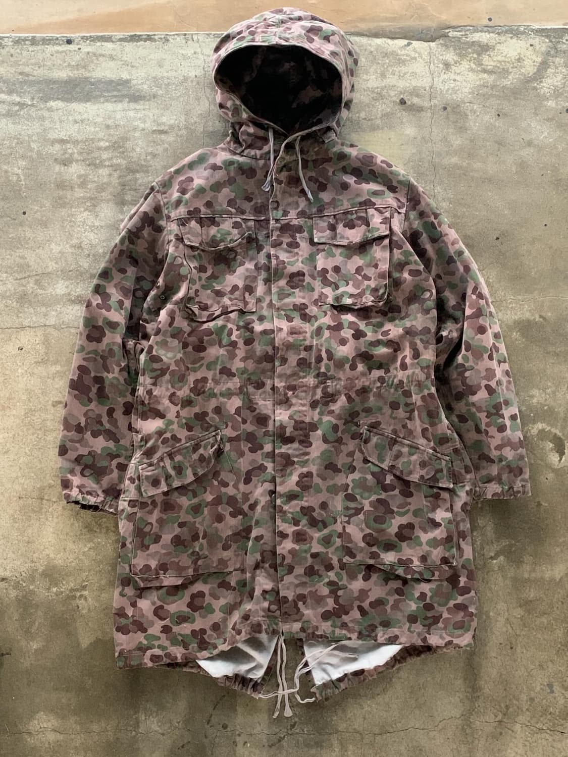 60s 오스트리아 군 KAZ57 피 도트 카모 피시테일 파카 후기형 상품이미지1