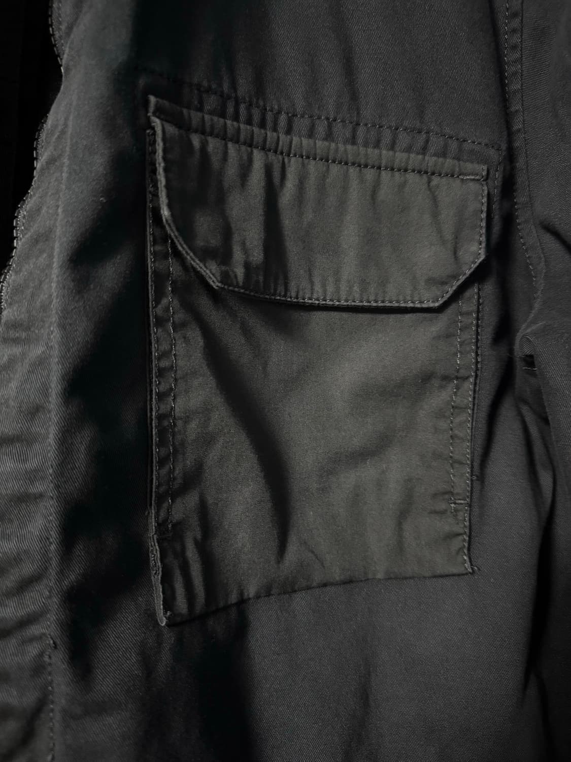 Ma.Strum 집 프런트 오버셔츠 제트 블랙 상품이미지3