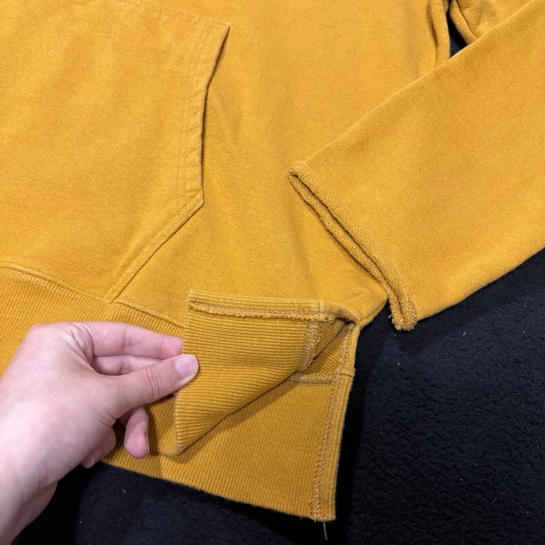 M 8DIVISION 에잇디비젼 카멜 헤비 그런지 후드티 상품이미지3