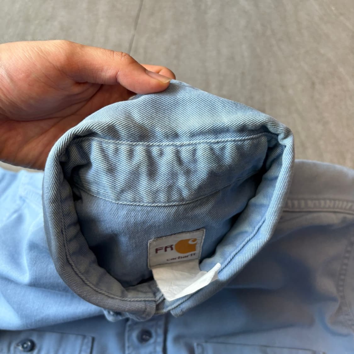 칼하트 FR 오리지널 스카이블루 셔츠 상품이미지8