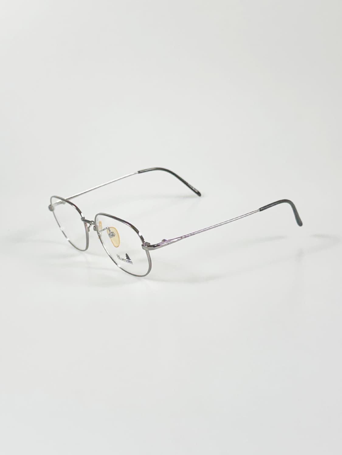 90s BLUESAIN 실버 메탈 슬림 스퀘어 메탈 빈티지 안경 상품이미지3
