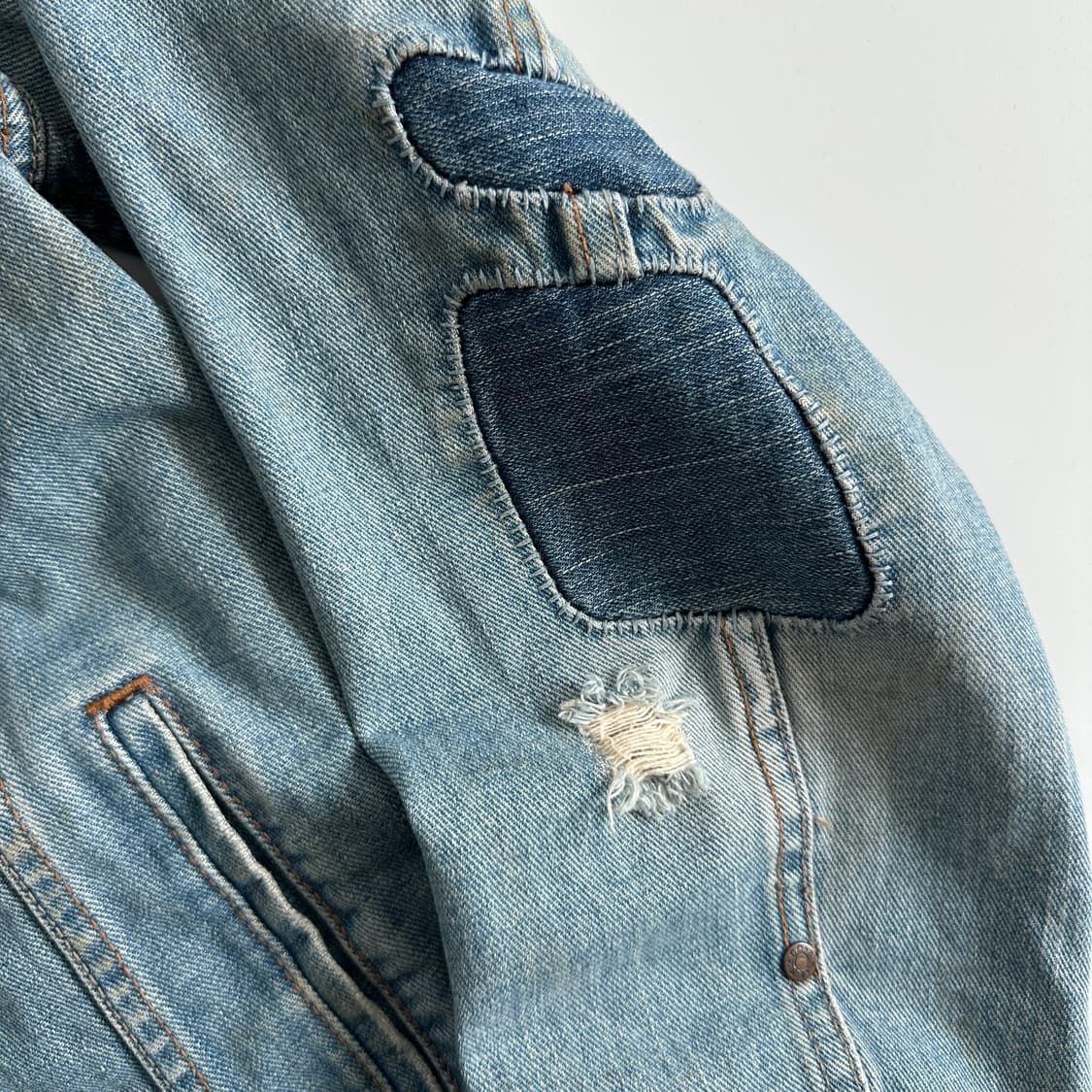 Levi‘s 리바이스80‘s 패치워크 데님 트러커 자켓 상품이미지10