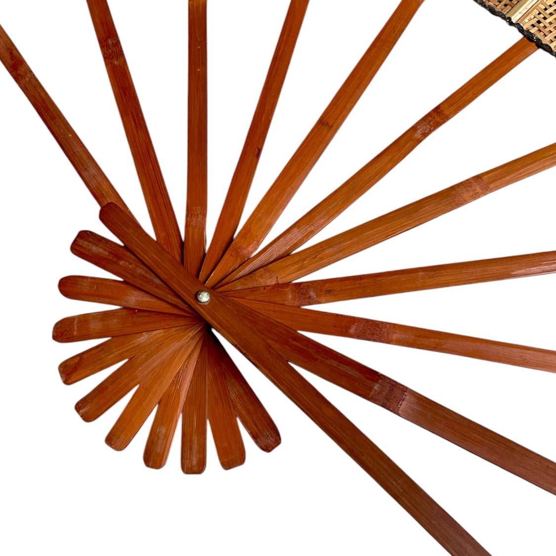 매화 대형 대나무 작품 부채 상품이미지2