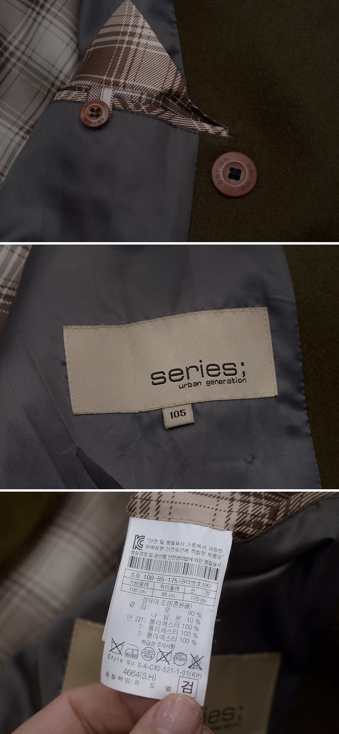 시리즈 (series) 모던 클래식 멜튼울 더블 피코트 자켓 (100+) 상품이미지10