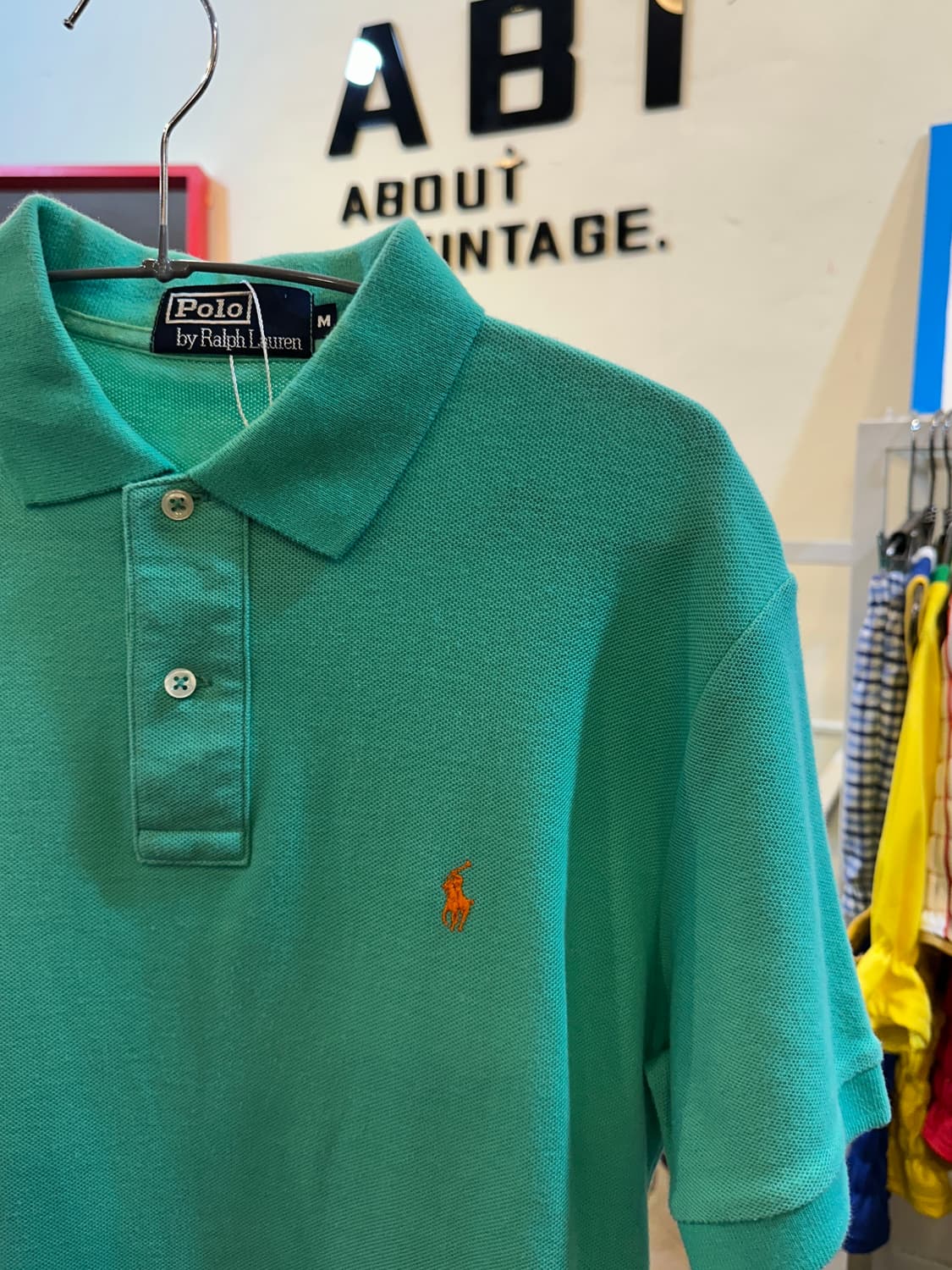폴로 랄프로렌  반팔 카라티 민트그린 M 상품이미지2