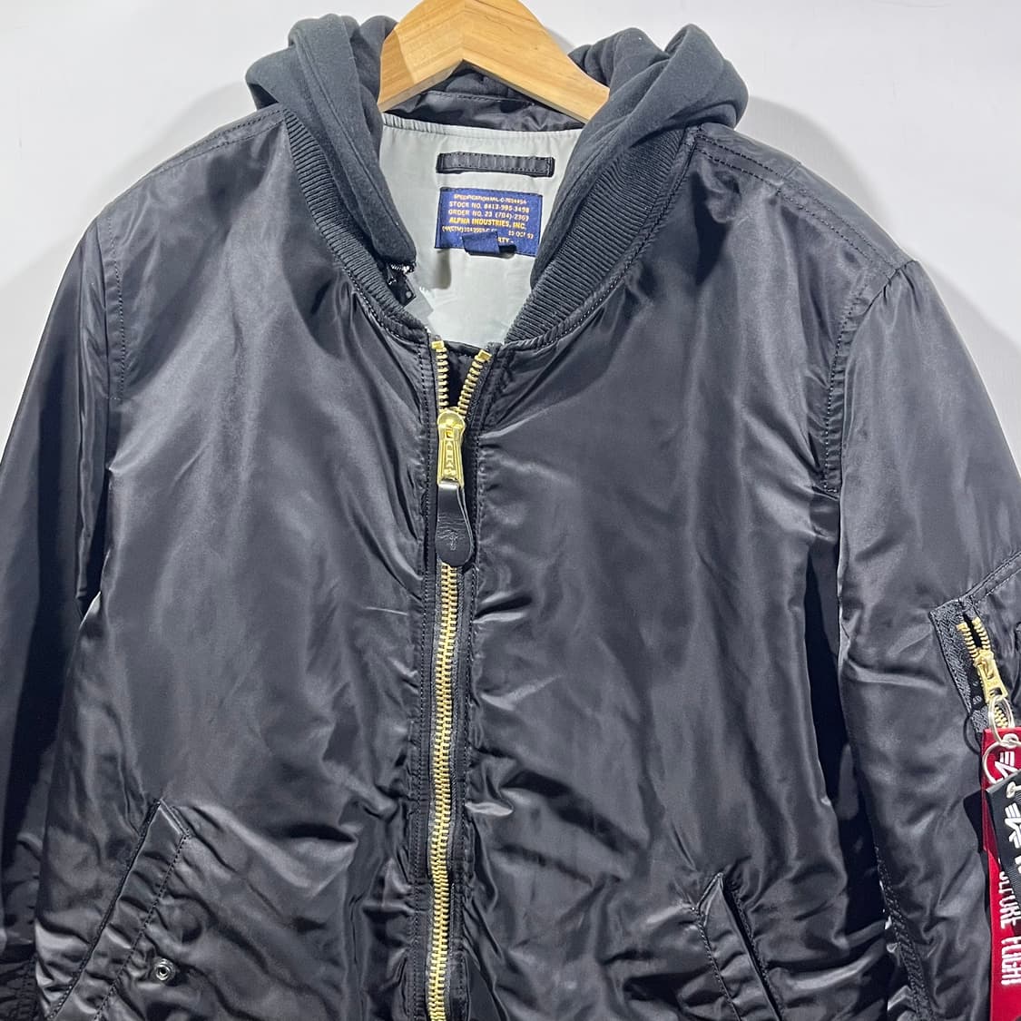 [Alpha] 알파인더스트리 후드 MA-1 자켓 상품이미지3