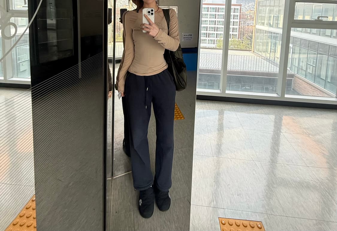 락케이크 Cursive Mesh Top - Beige 상품이미지2