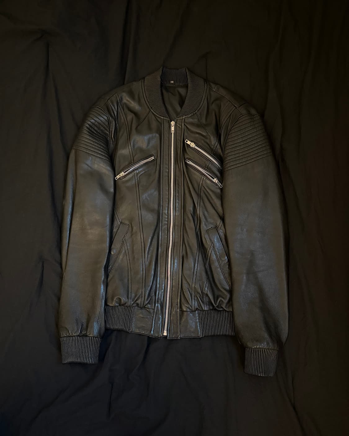 빈티지 바이커 램스킨 자켓 상품이미지1