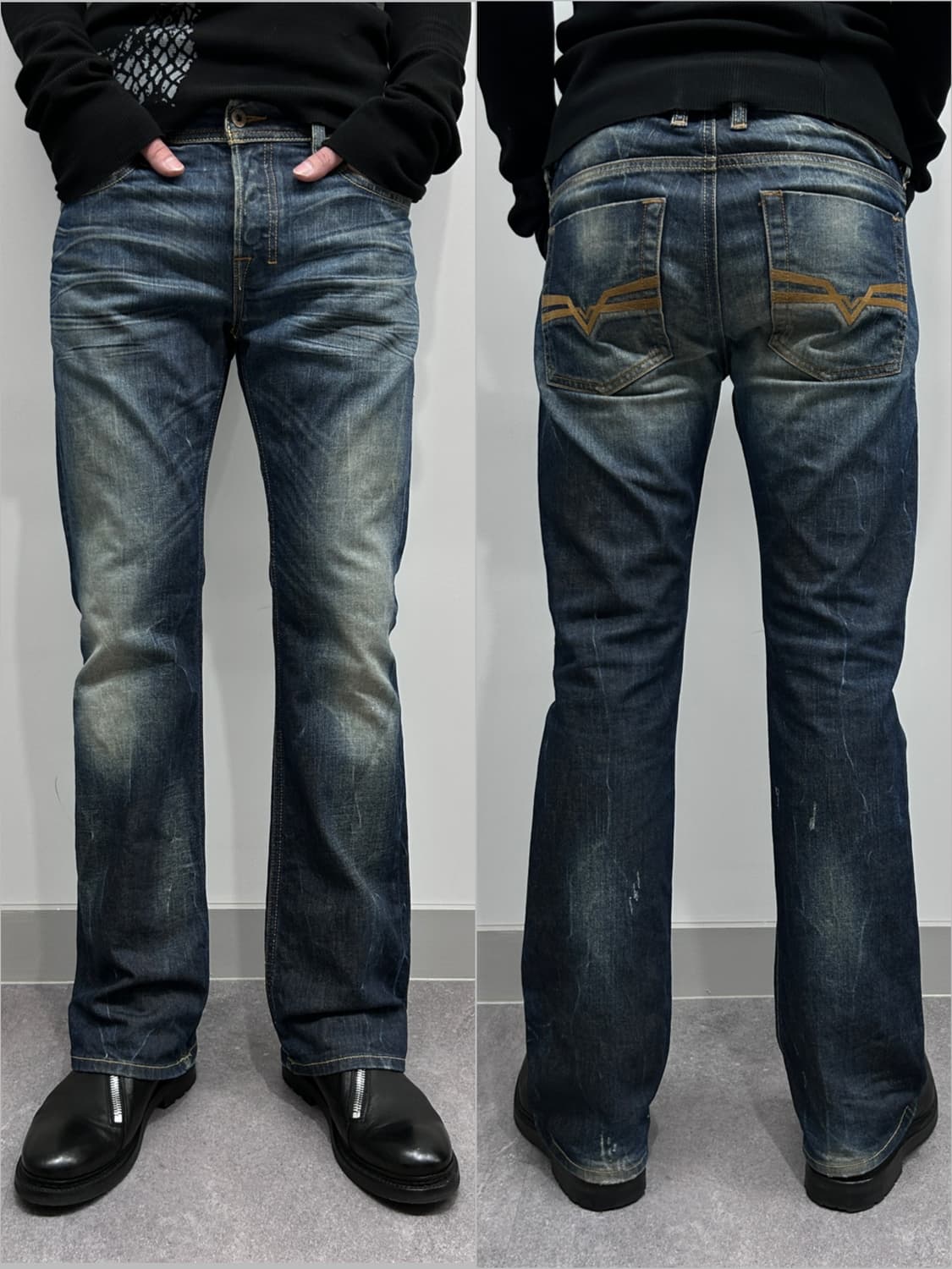 디젤 자티니 하드 페이딩 데님 상품이미지1