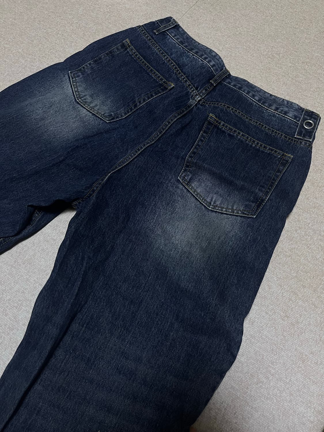 [M] 주앙옴므 리파인드 와이드 데님 빈티지블루 상품이미지3