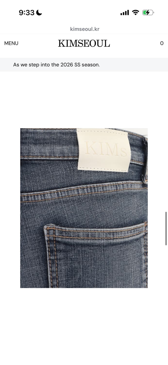 킴서울 314 BLUE VINTAGE LOW-RISE JEAN M 상품이미지2