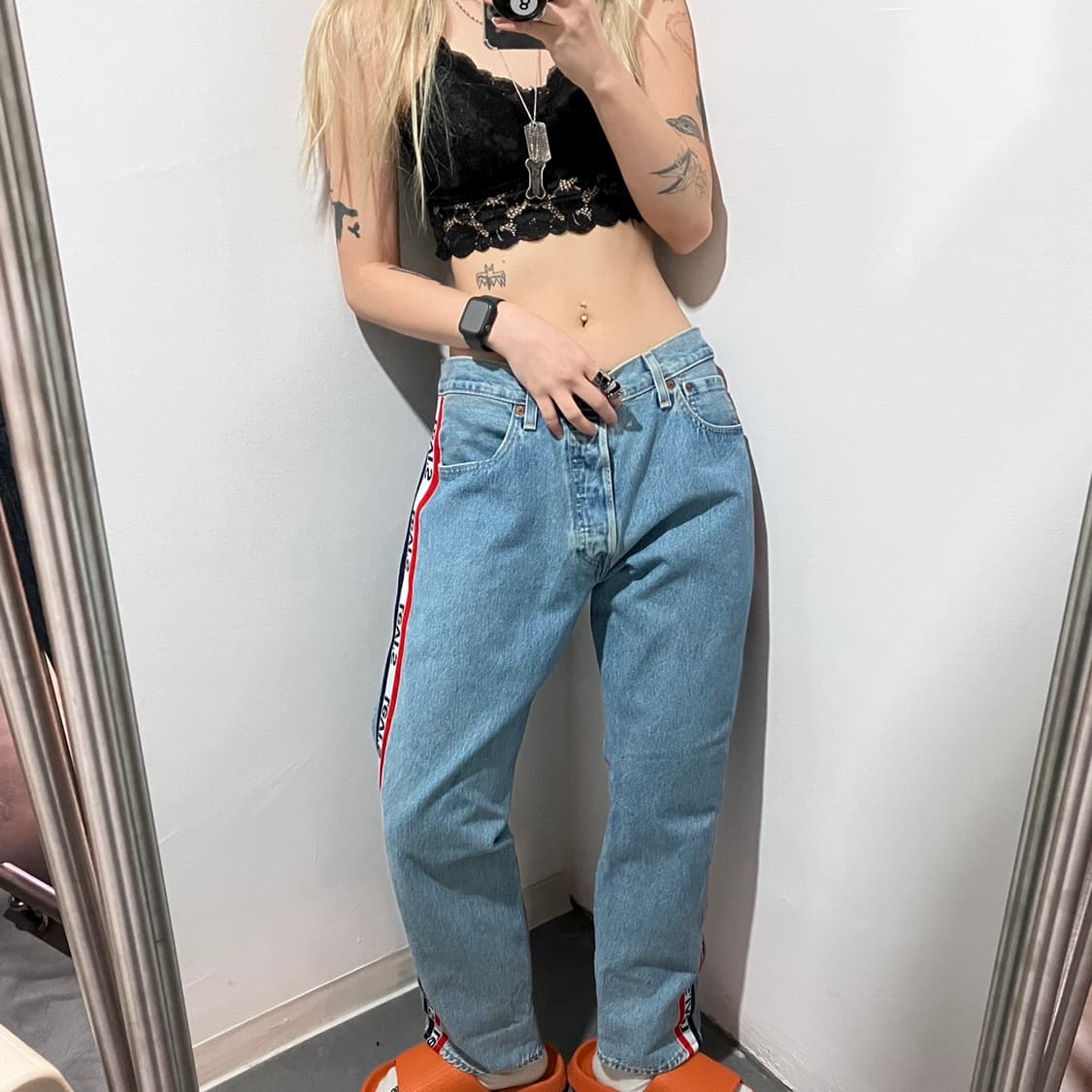 리바이스 501 LVC 사이드라인 데님팬츠 상품이미지1