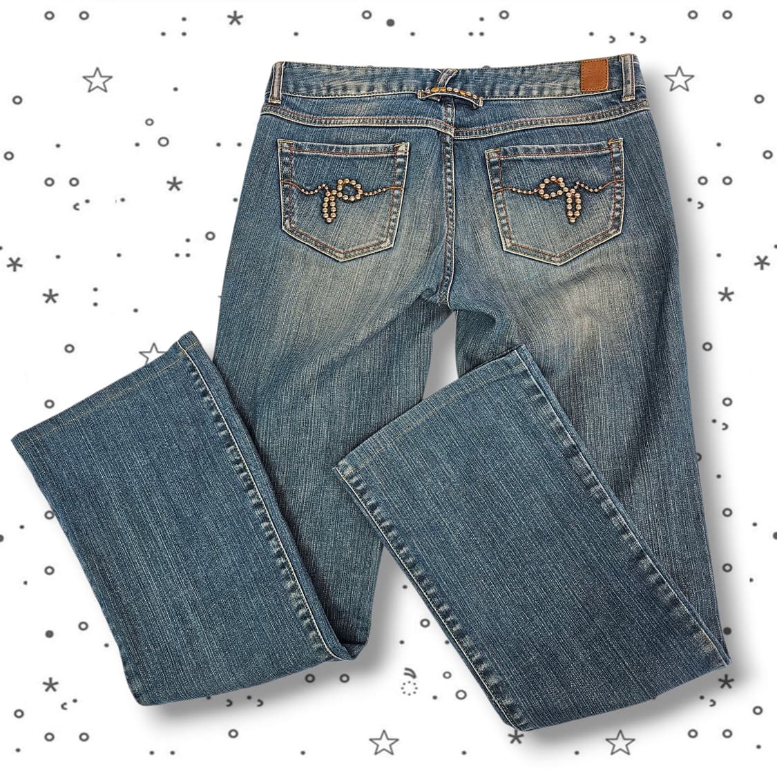 M GUESS 게스진스 큐빅 스터드 데님 팬츠 상품이미지6