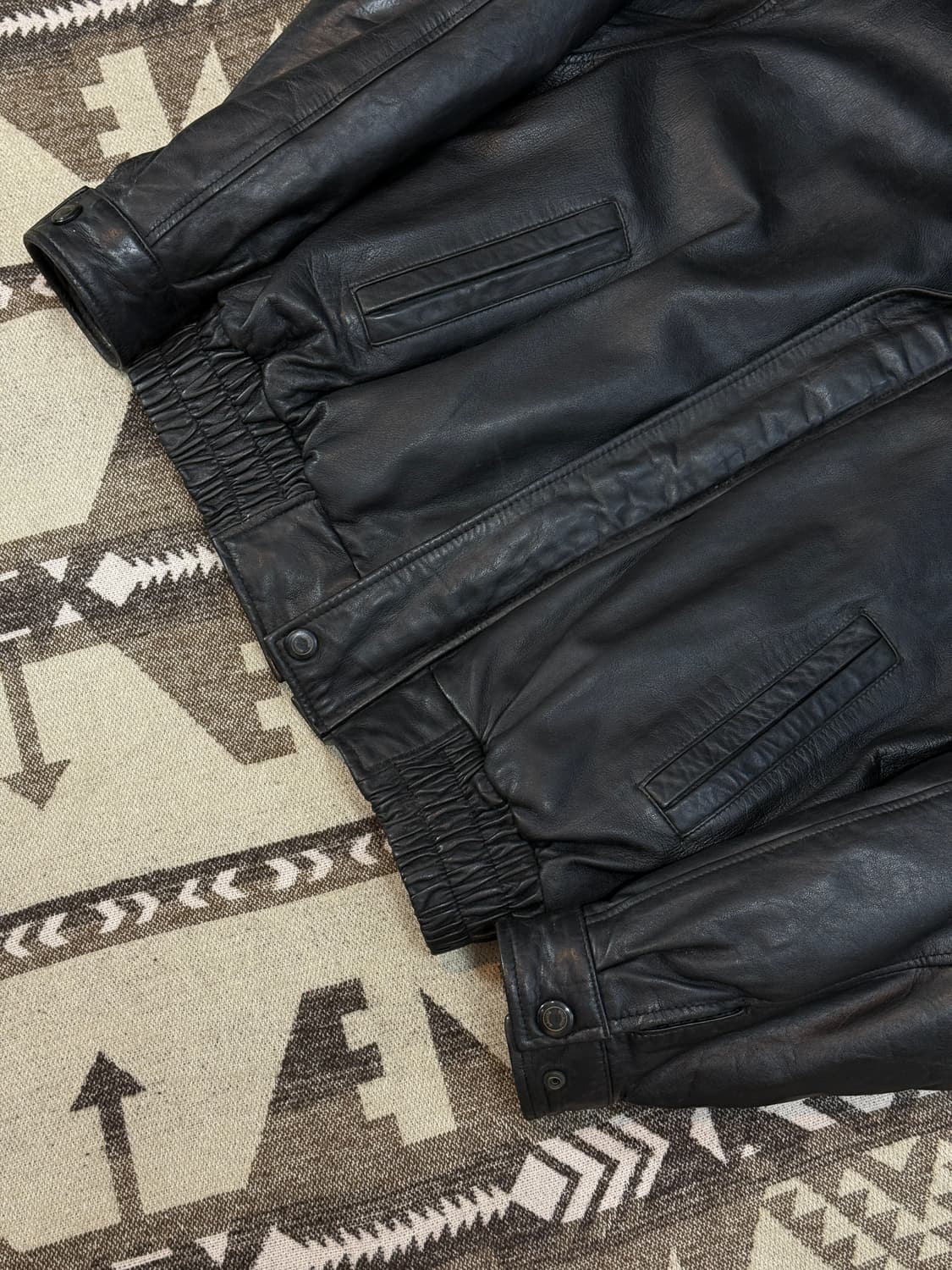 Autobahn Member 빈티지 가죽 자켓 상품이미지7